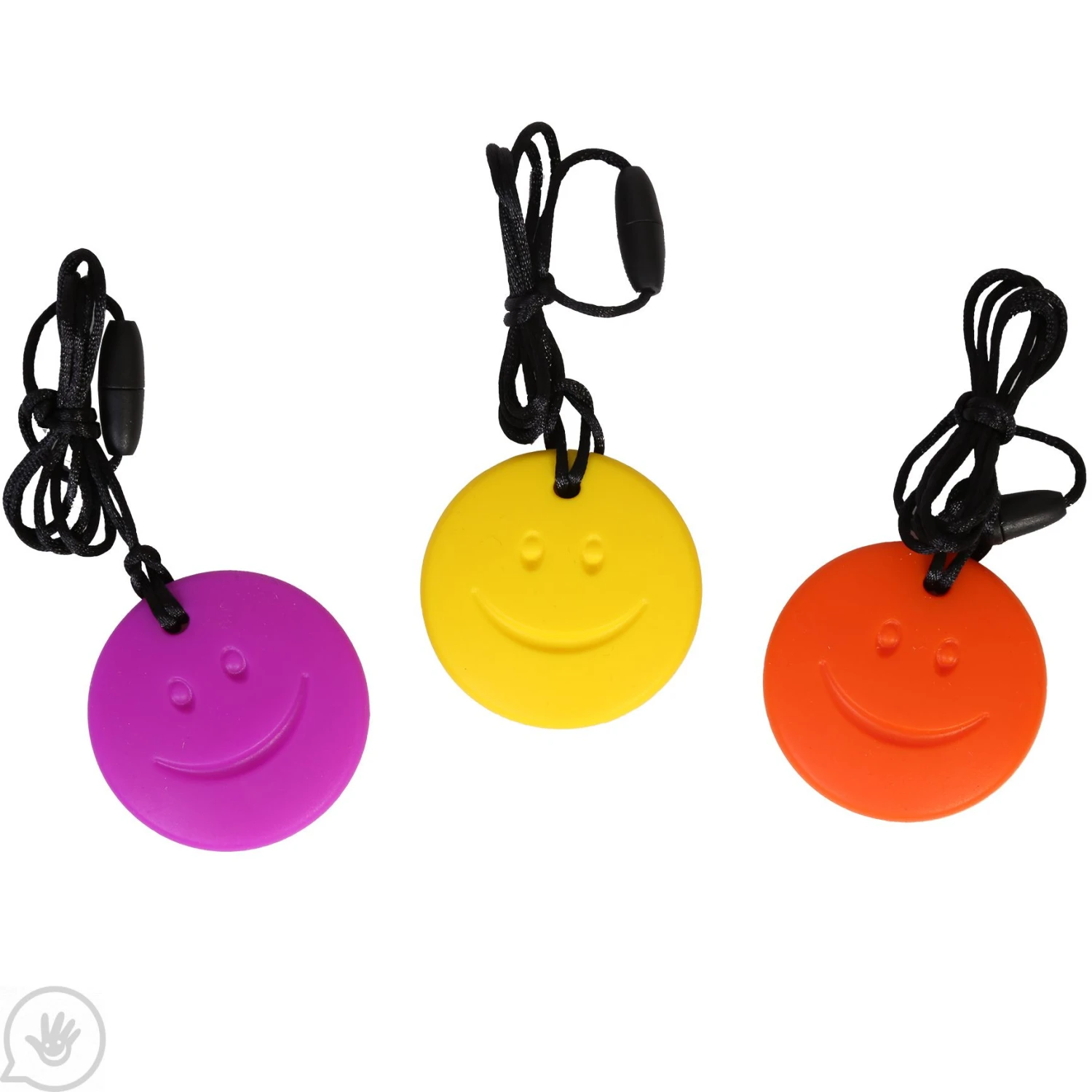 Happy Face Fidget Necklace - Set Of 3 4 Happy Face Fidget Necklace - Set Of 3 - Image 4