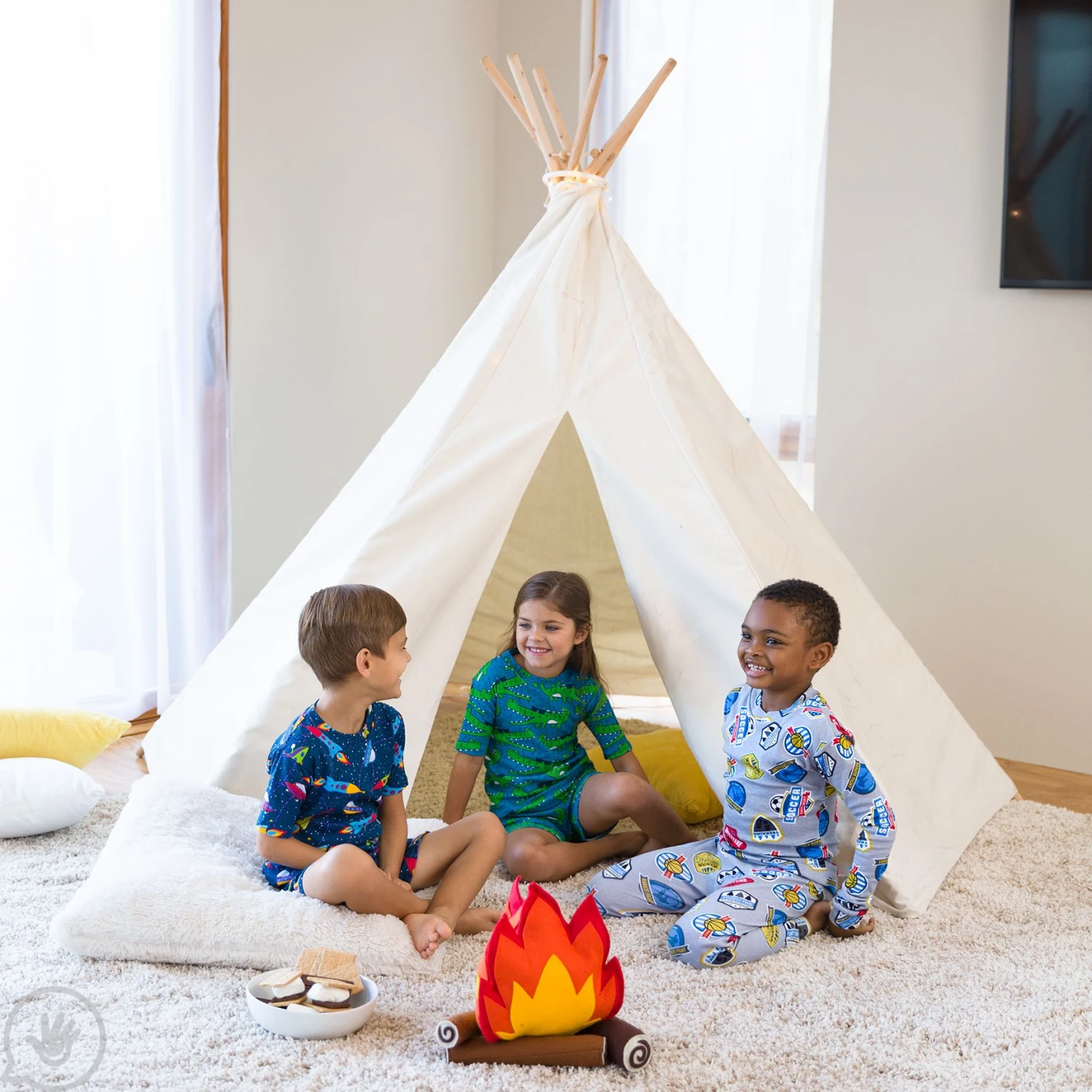 7' Canvas Play Tent And Canvas Play Tent Lights 1 7' Canvas Play Tent And Canvas Play Tent Lights