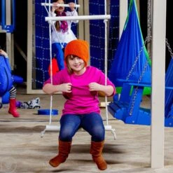 Adjustable Double Trapeze Bar Swing 9 Adjustable Double Trapeze Bar Swing -Children Sensory Toys MW4961 004 1