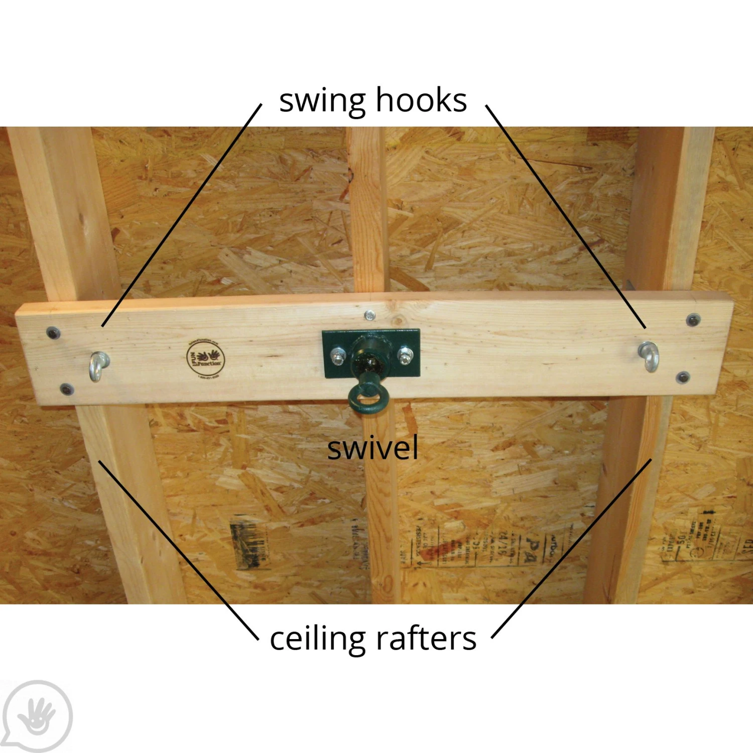 Multi-Point Ceiling Swing Suspension Kit™ 2 Multi-Point Ceiling Swing Suspension Kit™ - Image 2