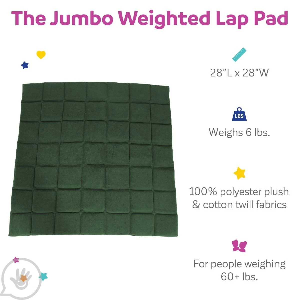 Jumbo Weighted Lap Pad 3 Jumbo Weighted Lap Pad - Image 3