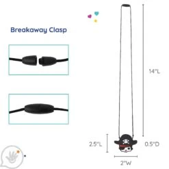 Pirate Chewy Necklace - Set Of 2 18 Pirate Chewy Necklace - Set Of 2 -Children Sensory Toys cf7090 006