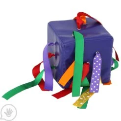 Ribbon Push And Pull Cube - Wipe Clean 7 Ribbon Push And Pull Cube - Wipe Clean -Children Sensory Toys cf7566 ribbon push and pull cube silo 01