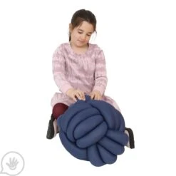 Weighted Sensory Knot Ball -Children Sensory Toys cf8433 sensory weighted knot ball navy 7 1