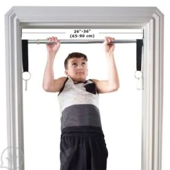 Doorway Bar With Straps 24 Doorway Bar With Straps -Children Sensory Toys chinup bar kids exercises dreamgym measurements 1