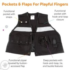 Police Dressing Vest 27 Police Dressing Vest -Children Sensory Toys dr2218 003