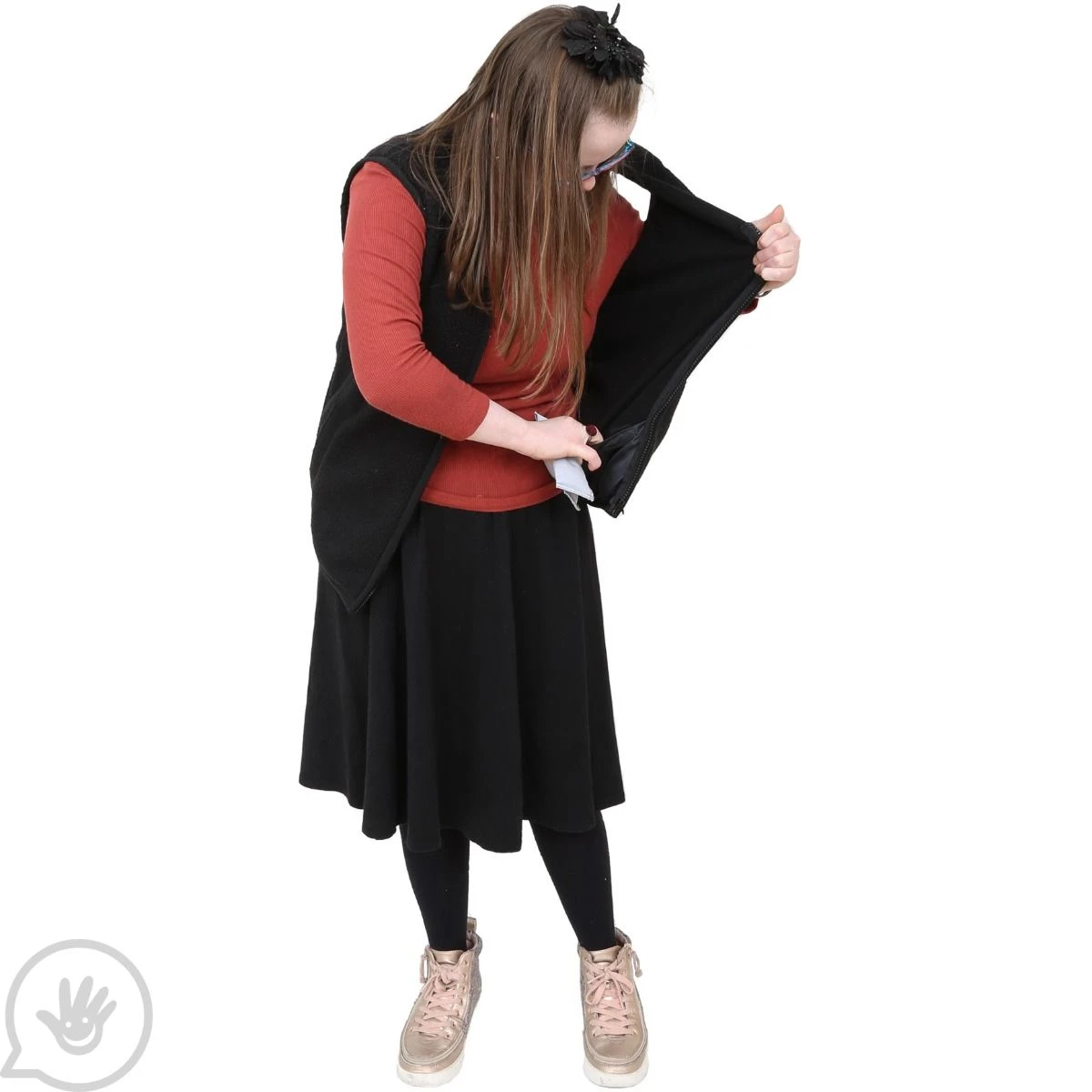 Weighted Fleece Vest - Black 13 Weighted Fleece Vest - Black - Image 13