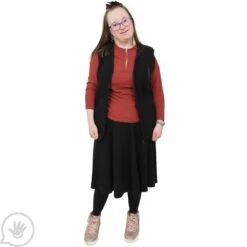 Weighted Fleece Vest - Black 30 Weighted Fleece Vest - Black -Children Sensory Toys dr8616 dr8617 dr8618 3 1