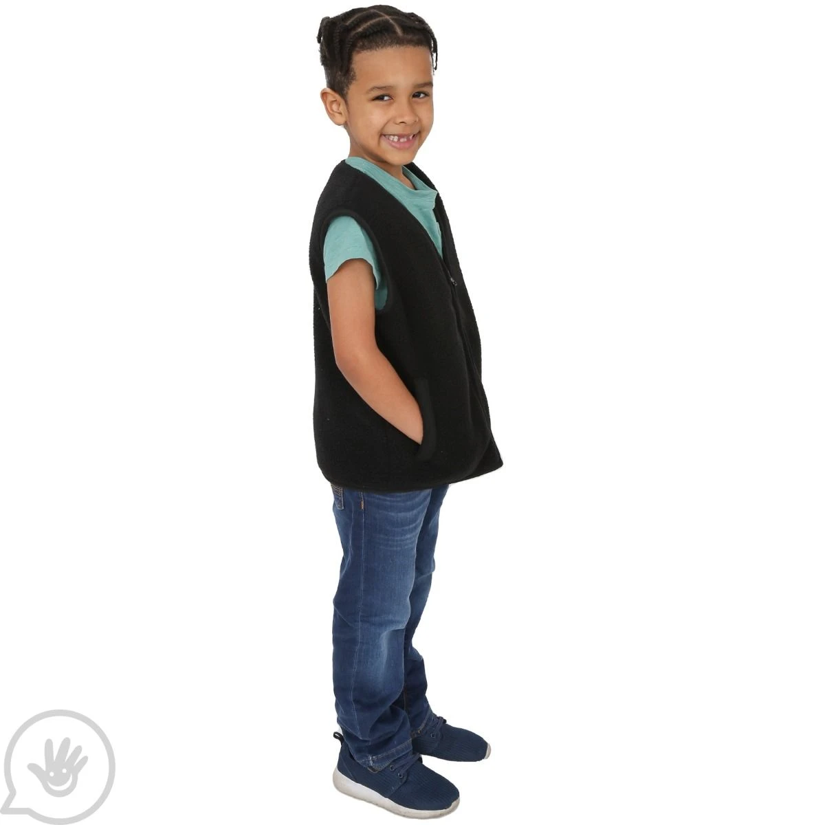 Weighted Fleece Vest - Black 6 Weighted Fleece Vest - Black - Image 6