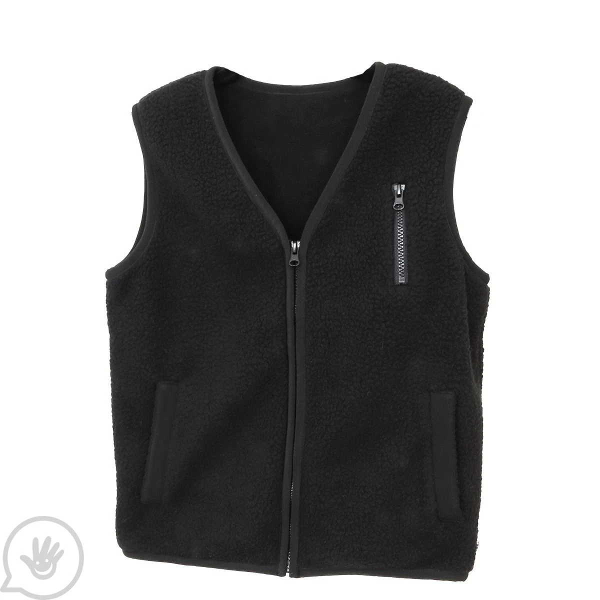 Weighted Fleece Vest - Black 8 Weighted Fleece Vest - Black - Image 8
