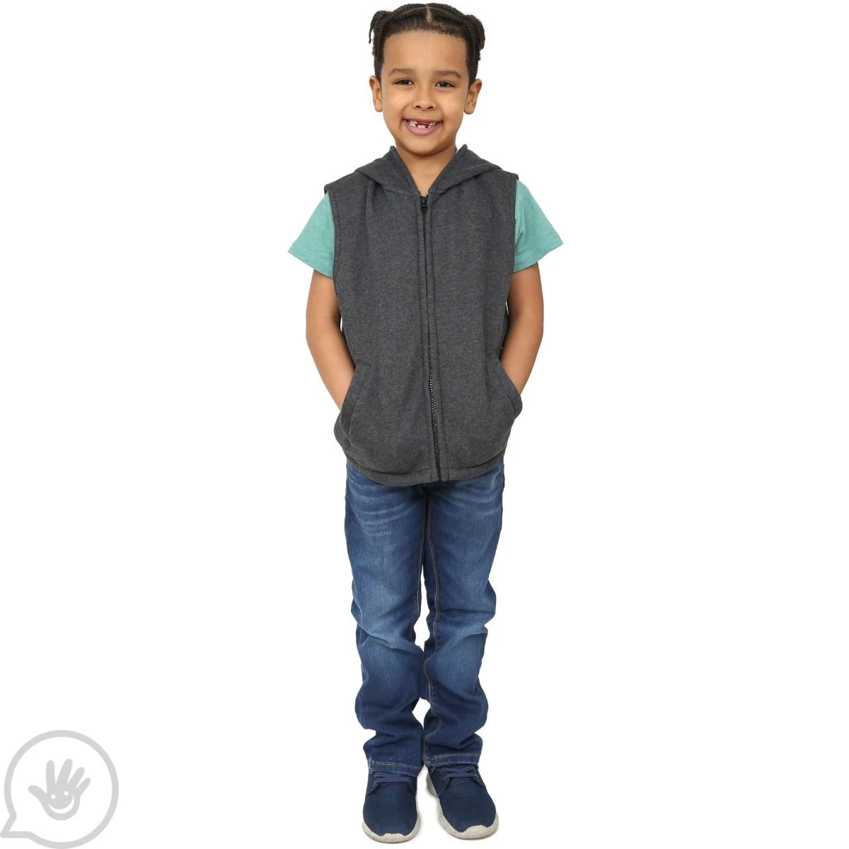 Weighted Fleece Hoodie Vest 12 Weighted Fleece Hoodie Vest - Image 12