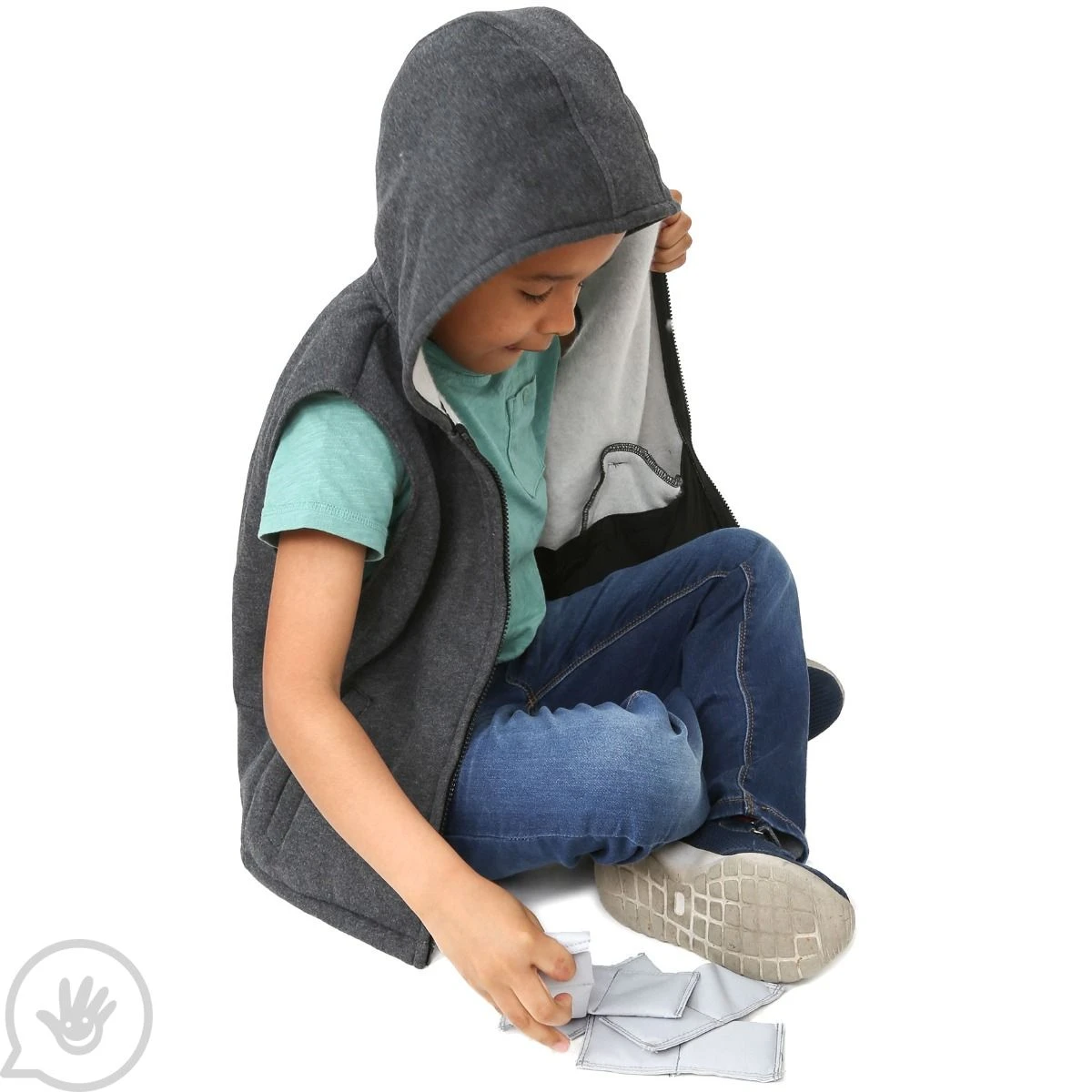 Weighted Fleece Hoodie Vest 19 Weighted Fleece Hoodie Vest - Image 19