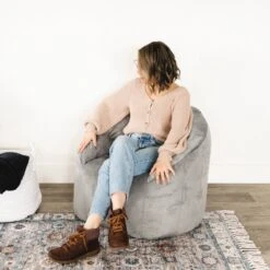 Big Joe Milano -Children Sensory Toys eq8978 big joe milano plush gray