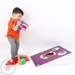 Monster Bean Bag Toss -Children Sensory Toys mw6967 monster bean bag toss 34 3 1
