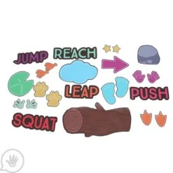 Sensory Pathway Decals 33 Sensory Pathway Decals -Children Sensory Toys mw8406