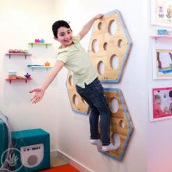 Honeycomb Climbing Panels (Set Of 3) 11 Honeycomb Climbing Panels (Set Of 3) -Children Sensory Toys mw8550 honeycomb climbing panels set of 3 11