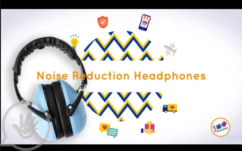 Noise Reduction Headphones - Blue 10 Noise Reduction Headphones - Blue - Image 10