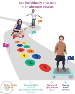 Bounce Board 12 Bounce Board -Children Sensory Toys obstacle course named2 2 1