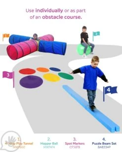 Hopper Balls 19 Hopper Balls -Children Sensory Toys obstacle course named4