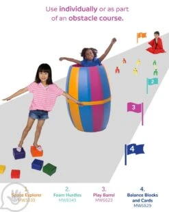 Balance Blocks And Cards 15 Balance Blocks And Cards -Children Sensory Toys obstacle course named5 1 2