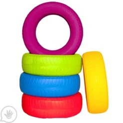 Obstacle Course Tires - Set Of 5 16 Obstacle Course Tires - Set Of 5 -Children Sensory Toys sd8298 obstacle course tires 007 silo 2 1