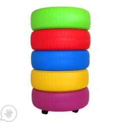 Obstacle Course Tires - Set Of 5 22 Obstacle Course Tires - Set Of 5 -Children Sensory Toys sd8298 obstacle course tires 01