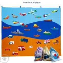 Felt Storyboard 38 Felt Storyboard -Children Sensory Toys sd8305 with felt board sd8302 travel pack named