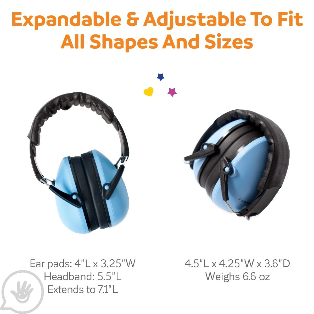 Noise Reduction Headphones - Blue 9 Noise Reduction Headphones - Blue - Image 9