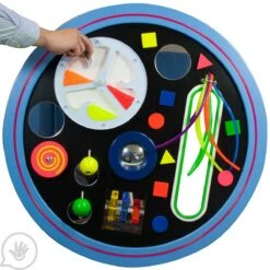Round UV Musical Tactile Wall Panel With SensaSoft™ Panel And Platform 30 Round UV Musical Tactile Wall Panel With SensaSoft™ Panel And Platform -Children Sensory Toys sp7217 001 1
