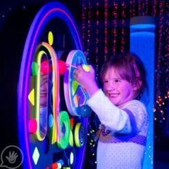 Round UV Musical Tactile Wall Panel With SensaSoft™ Panel And Platform 32 Round UV Musical Tactile Wall Panel With SensaSoft™ Panel And Platform -Children Sensory Toys sp7217 002