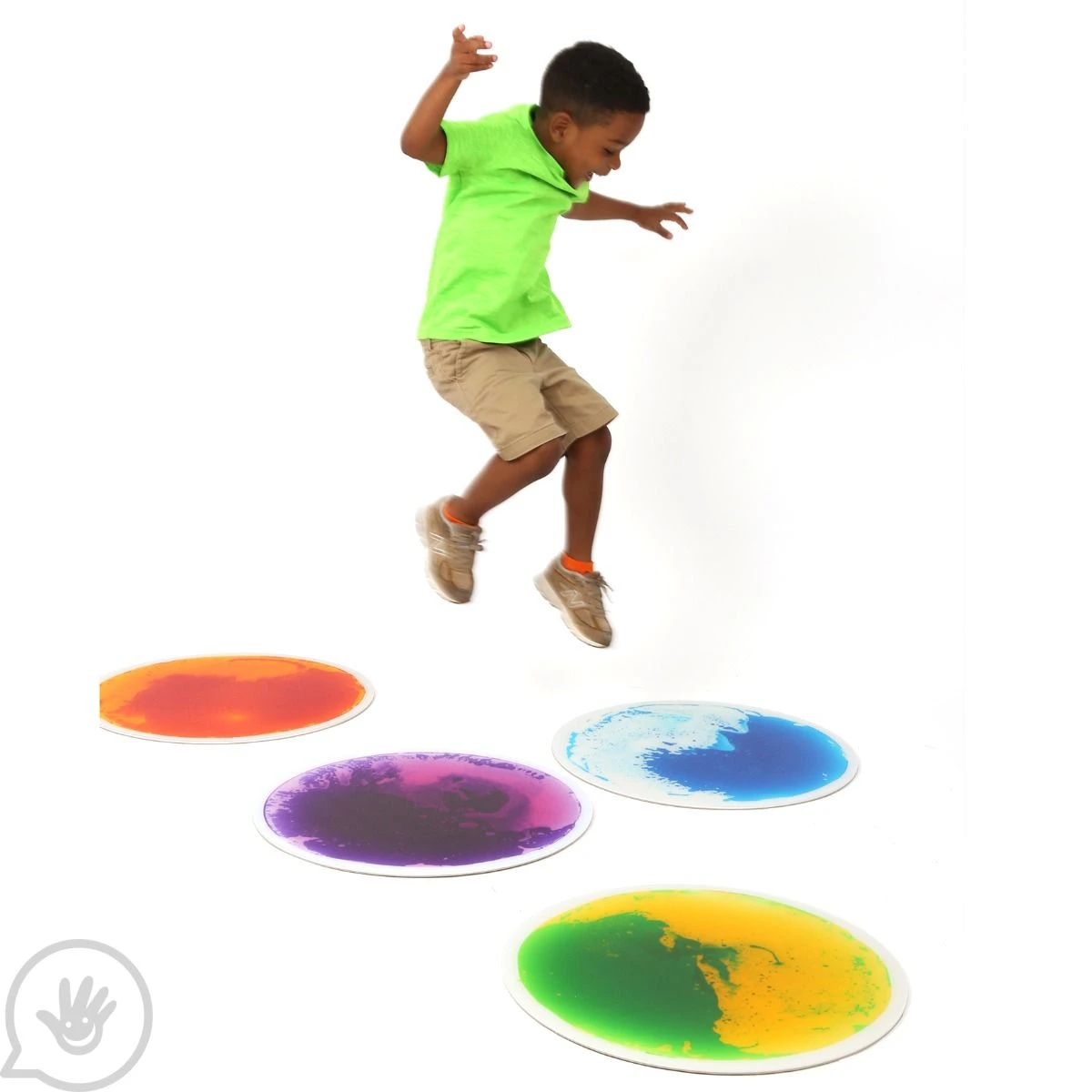 Round Gel Floor Tiles - Set Of 4 - Purple, Blue, Orange, Green 10 Round Gel Floor Tiles - Set Of 4 - Purple, Blue, Orange, Green - Image 10