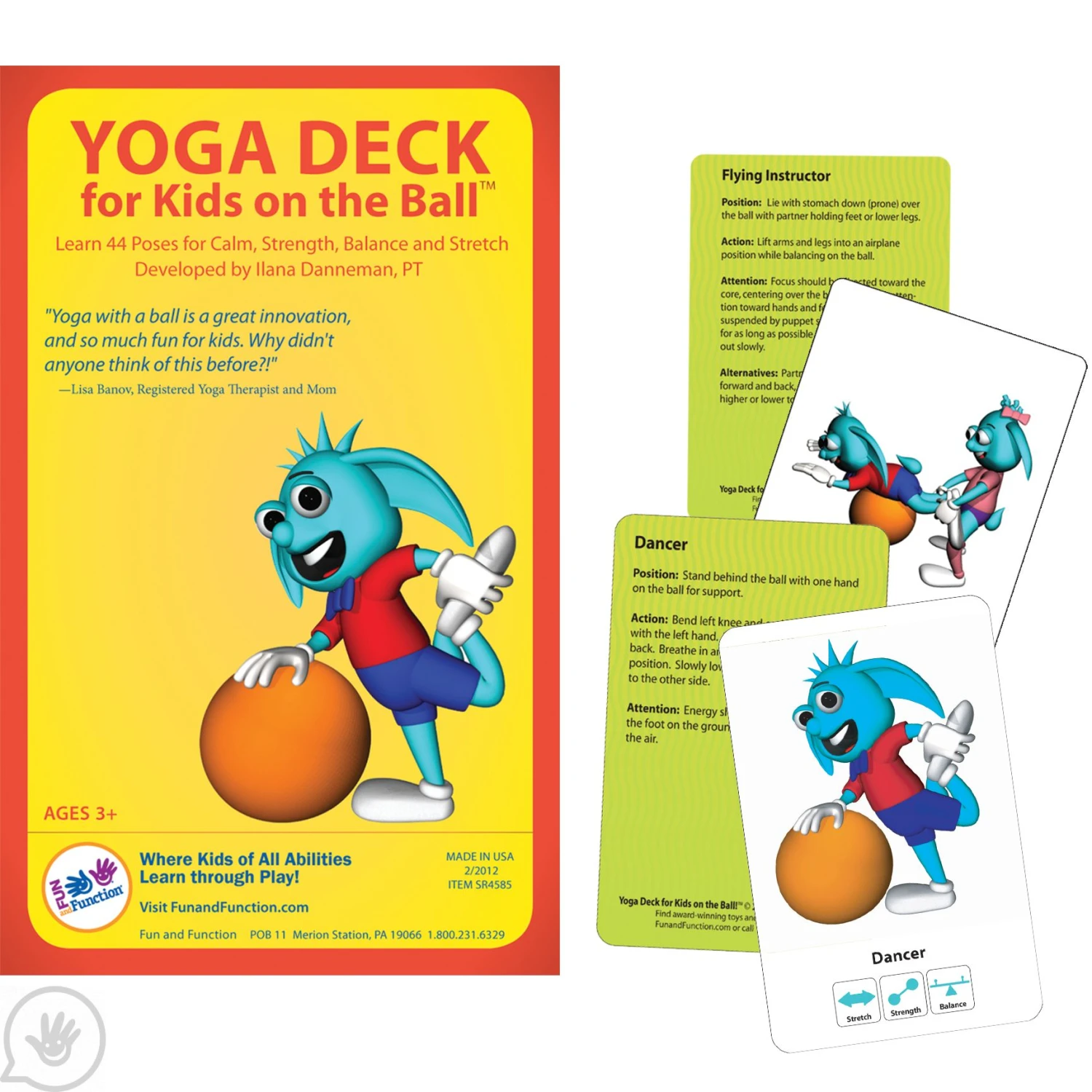 Yoga Deck For Kids On The Ball 9 Yoga Deck For Kids On The Ball - Image 9