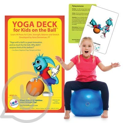 Yoga Deck For Kids On The Ball 8 Yoga Deck For Kids On The Ball - Image 8