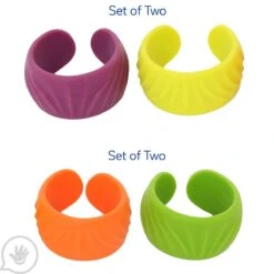 Textured Bangle Bracelets - Set Of 2 -Children Sensory Toys textured bangle bracelet set of 2